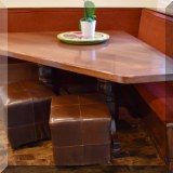 F11. Corner dining table. 30”h 